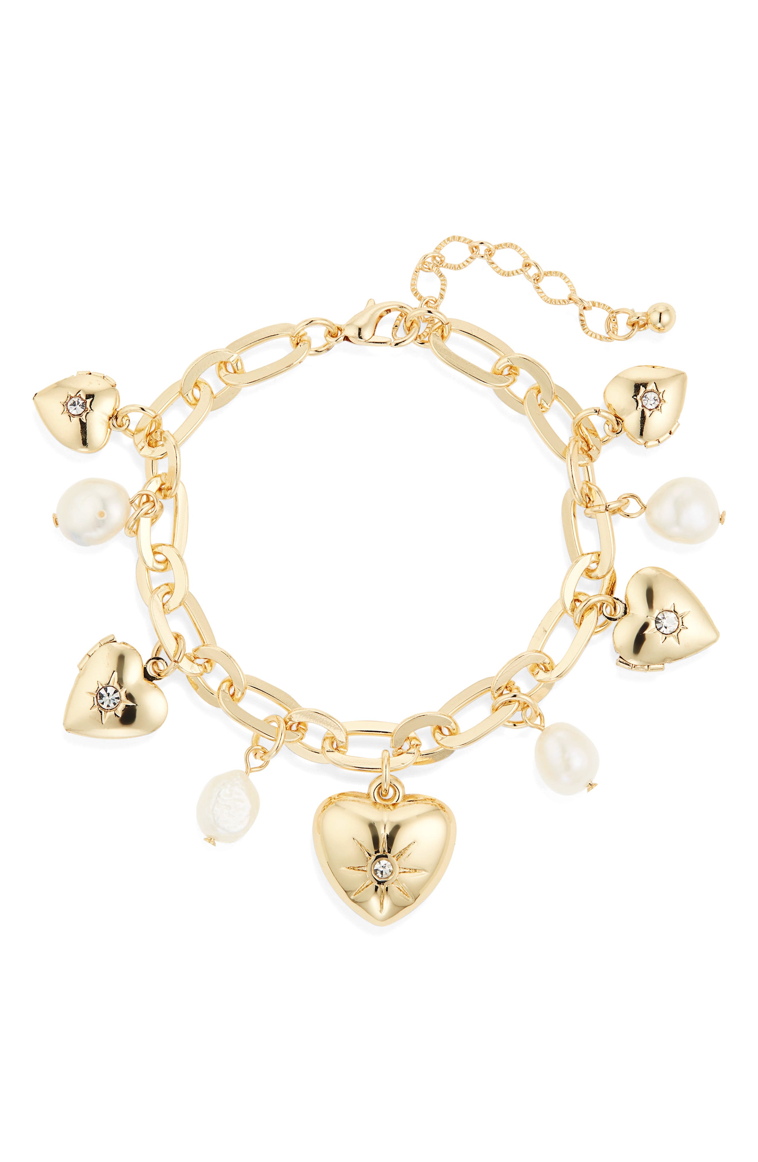 Cara Heart Charm Bracelet