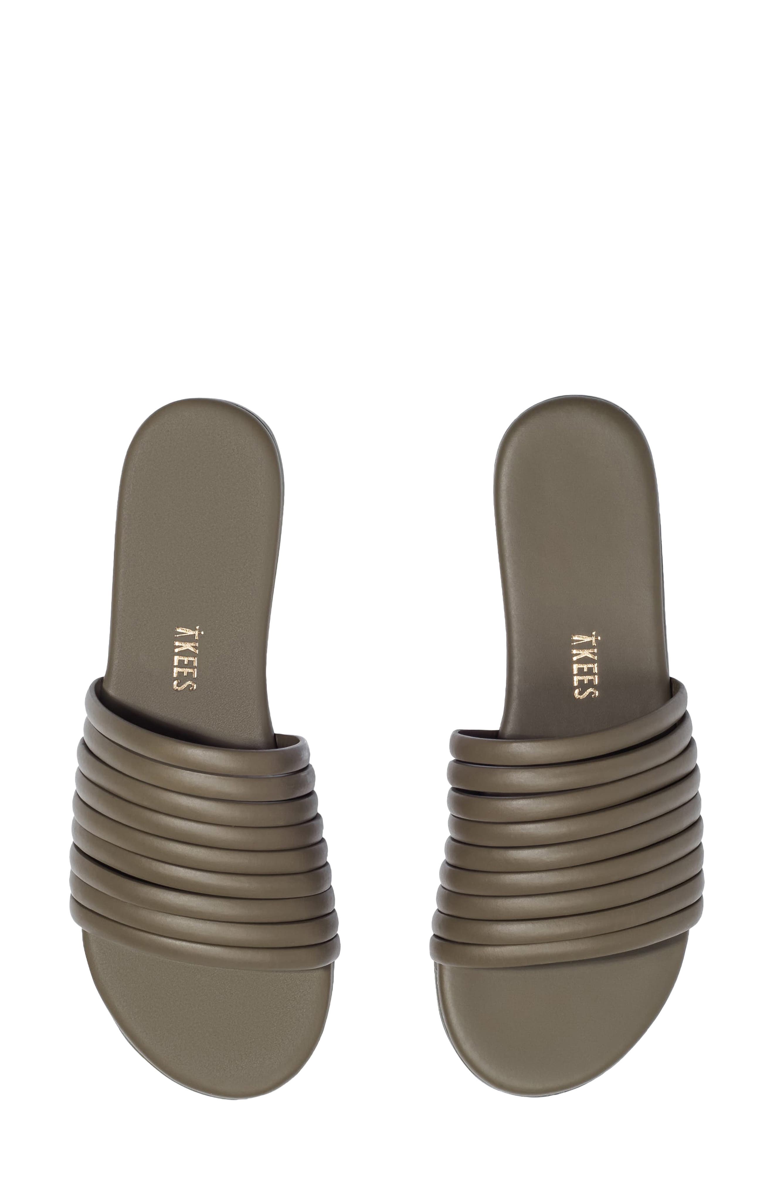 Caro Slide Sandal, Alternate, color, OLIVE