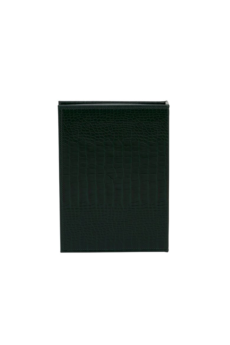Meadow Scene Croc Embroidered Large Jewelry Box, Alternate, color, Dark Green