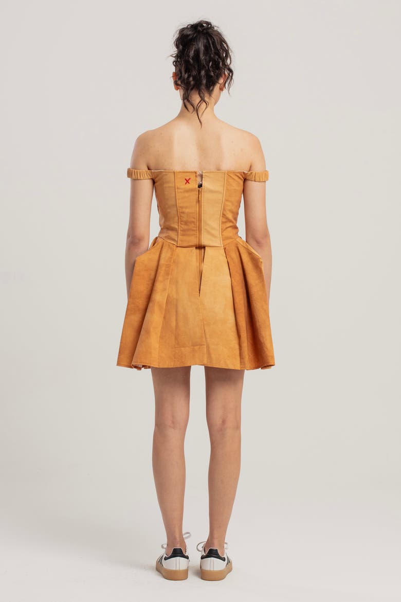 Corset Dress, Alternate, color, ORANGE