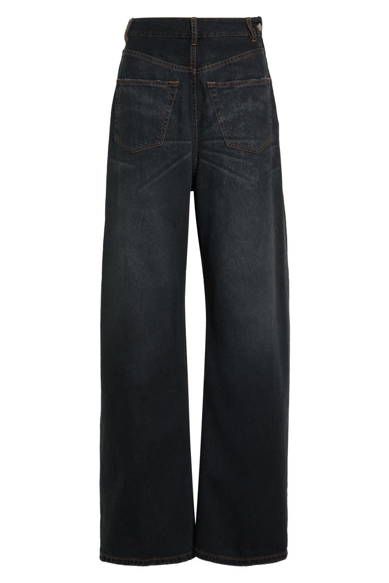Wide Leg High Waist Jeans, Main, color, DARK BLUE
