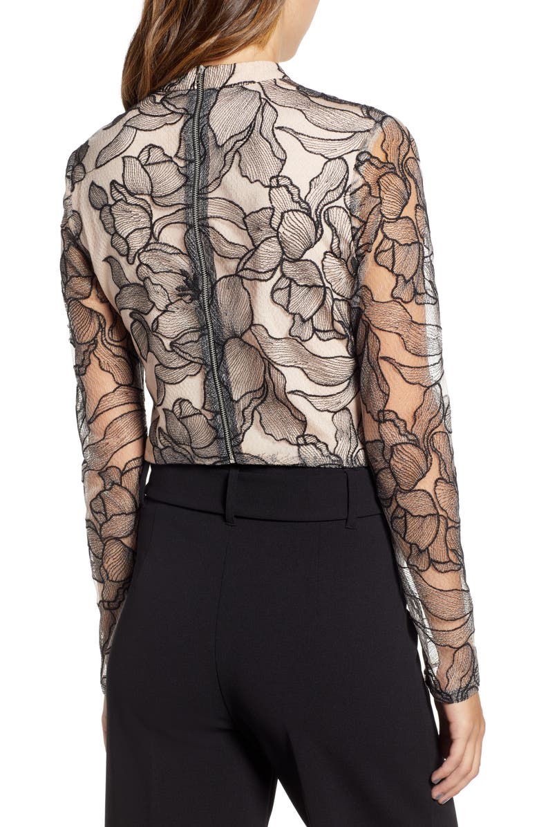 WAYF Mina Cropped Lace Top, Alternate, color, 