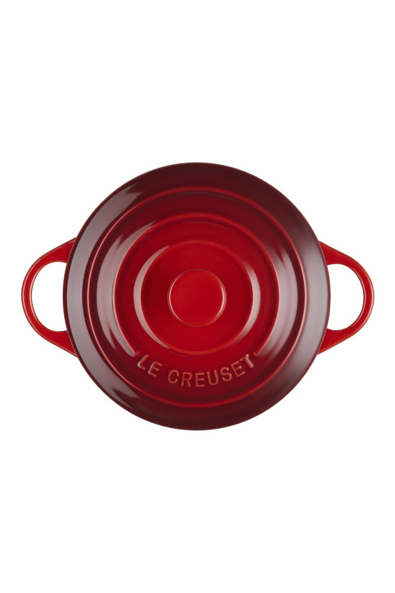 24-Ounce Mini Stoneware Cocotte, Alternate, color, CERISE