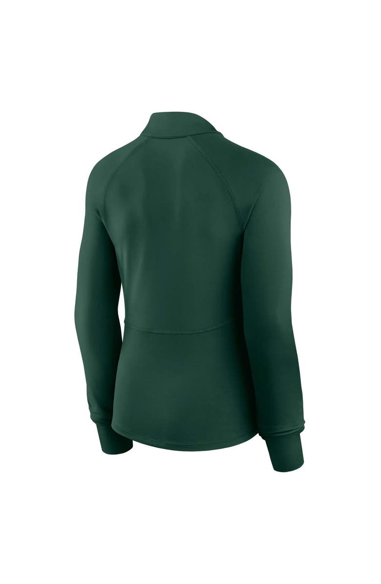 FANATICS Women's Fanatics Green Green Bay Packers Elements Raglan Quarter-Zip Jacket, Alternate, color, Green