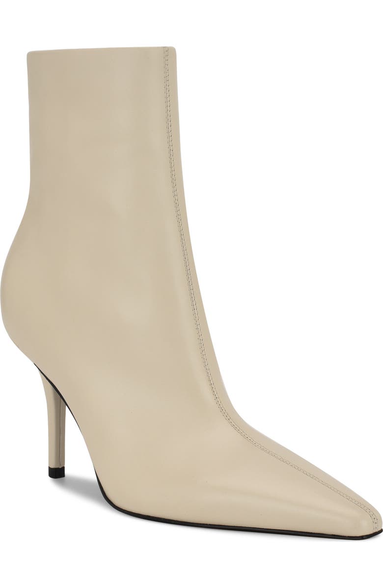 Nine West Ohmy Pointed Toe Bootie, Main, color, Ivory