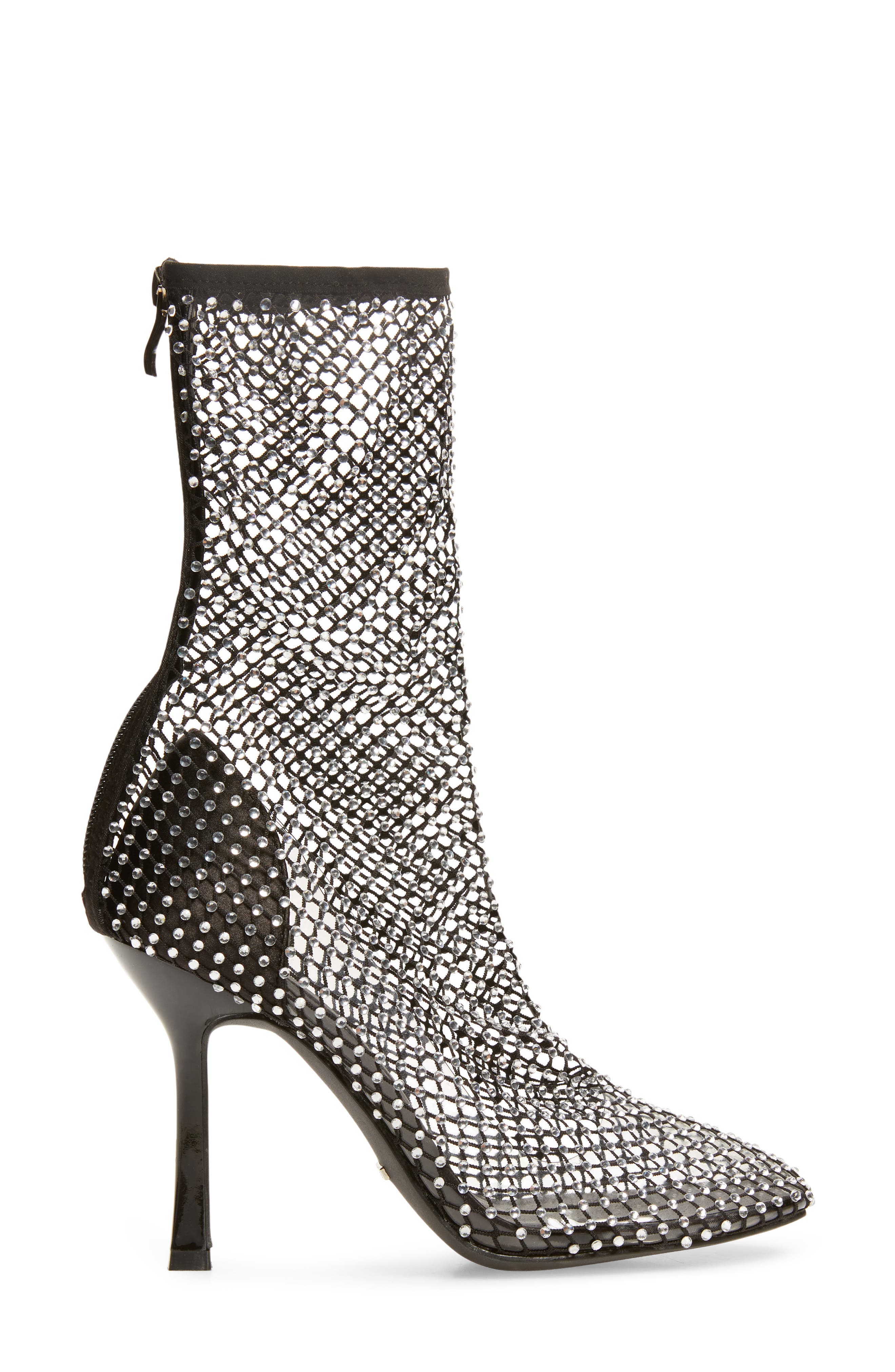 Billini Rhinestone Mesh Bootie, Alternate, color, 