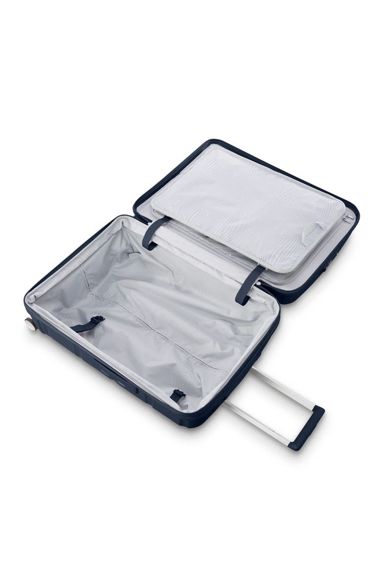 Outline Pro 24" Medium Checked Spinner Luggage, Alternate, color, Midnight Blue