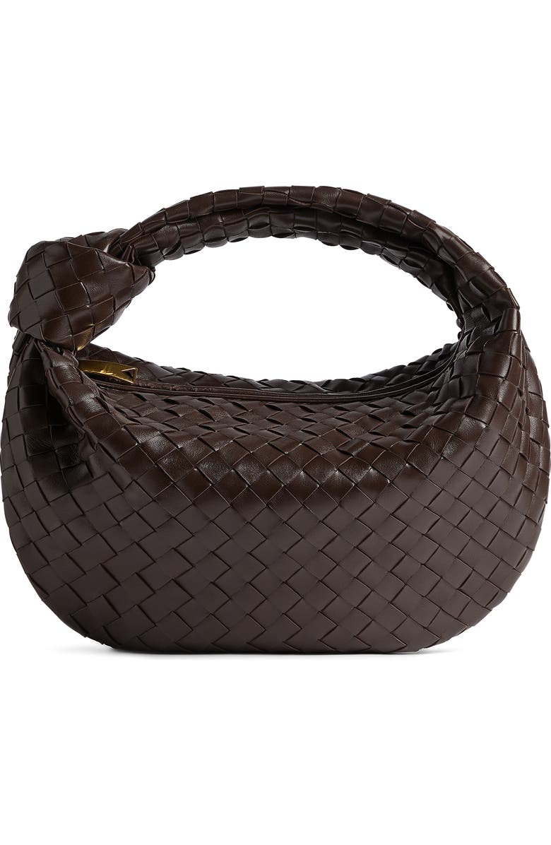 Bottega Veneta Teen Jodie Intrecciato Leather Hobo, Main, color, 2132 Fondant-Gold