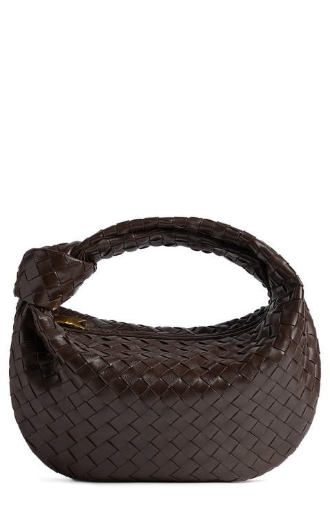 Teen Jodie Intrecciato Leather Hobo