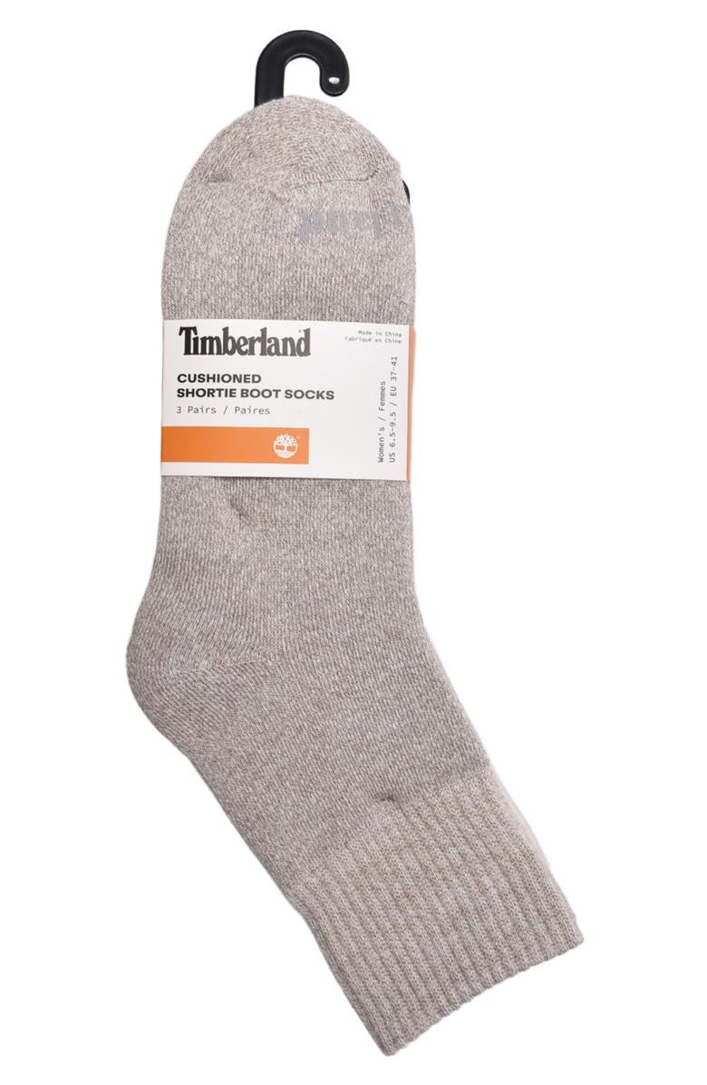 Timberland Assorted 3-Pack Oversize Welt Marled Boot Socks, Alternate, color, 