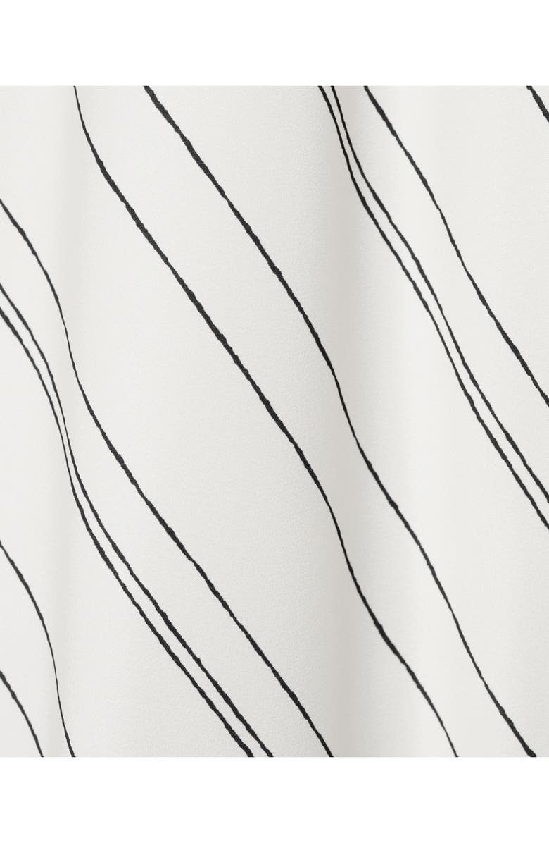 MANGO Stripe Long Sleeve Satin Maxi Dress, Alternate, color, 