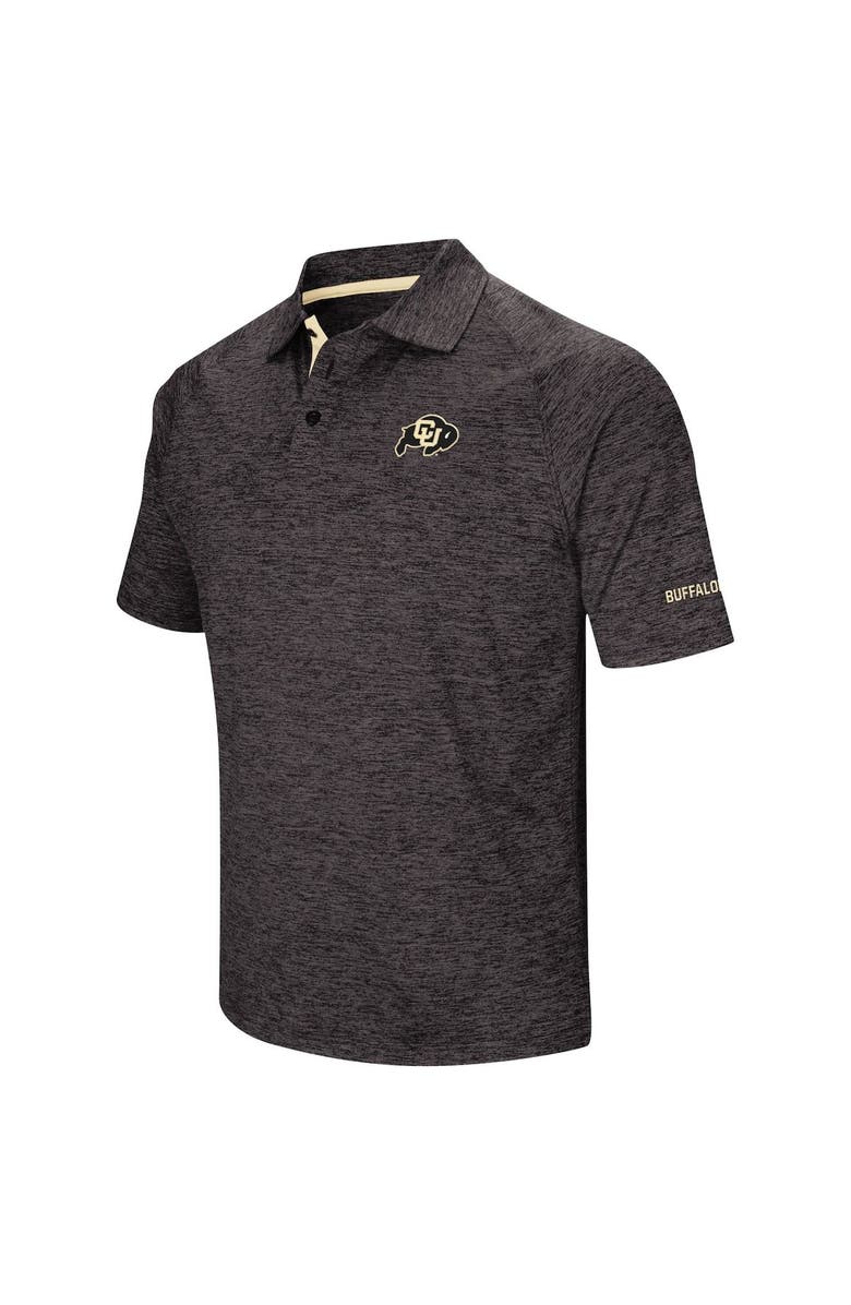 COLOSSEUM Men's Colosseum Black Colorado Buffaloes Down Swing Polo, Alternate, color, Heather Black