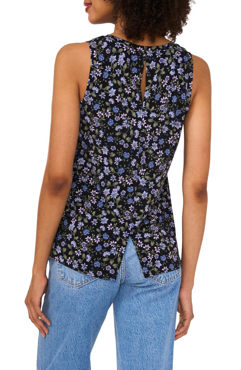 Vince Camuto Floral Keyhole Tank, Alternate, color, 