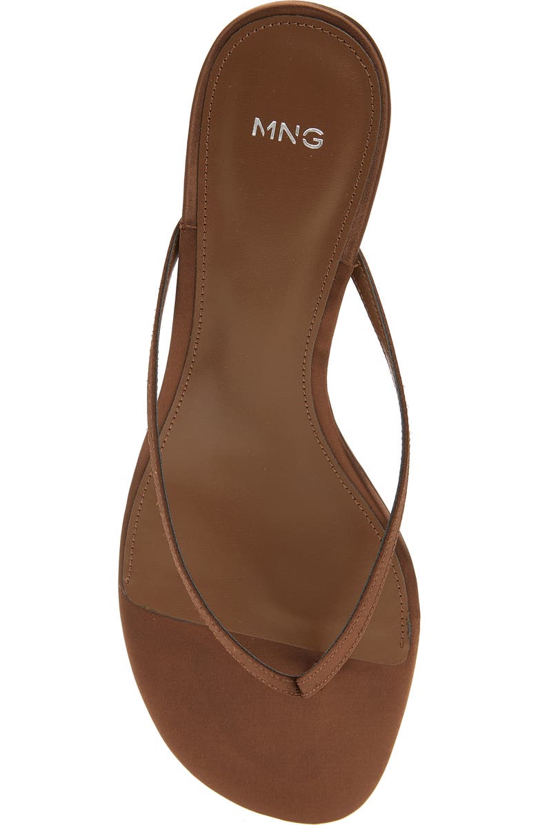 MANGO Bombay Wedge Sandal, Alternate, color, Chocolate