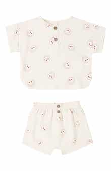 Organic Cotton Henley Top & Shorts Set
