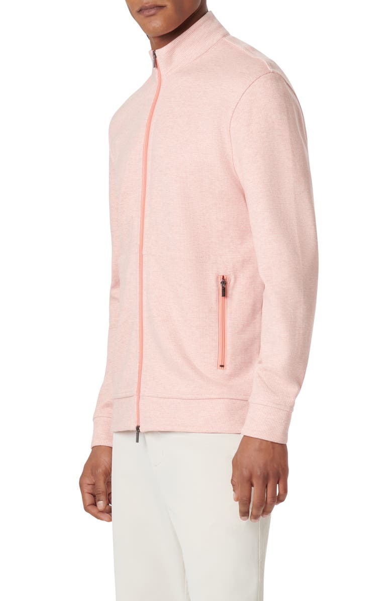Bugatchi Reversible Knit Jacket, Alternate, color, Salmon