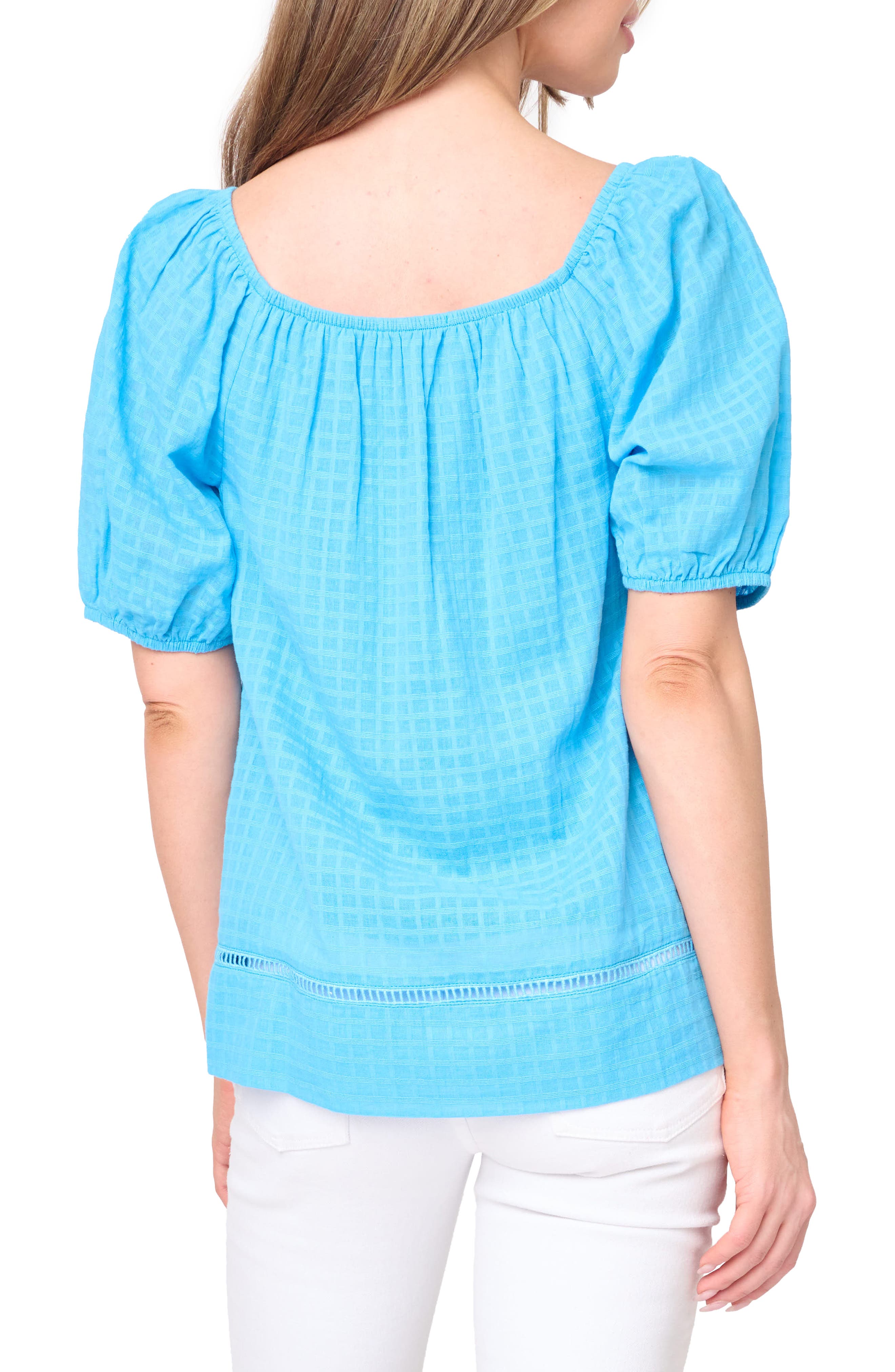Convertible Neck Gauze Top - image 4