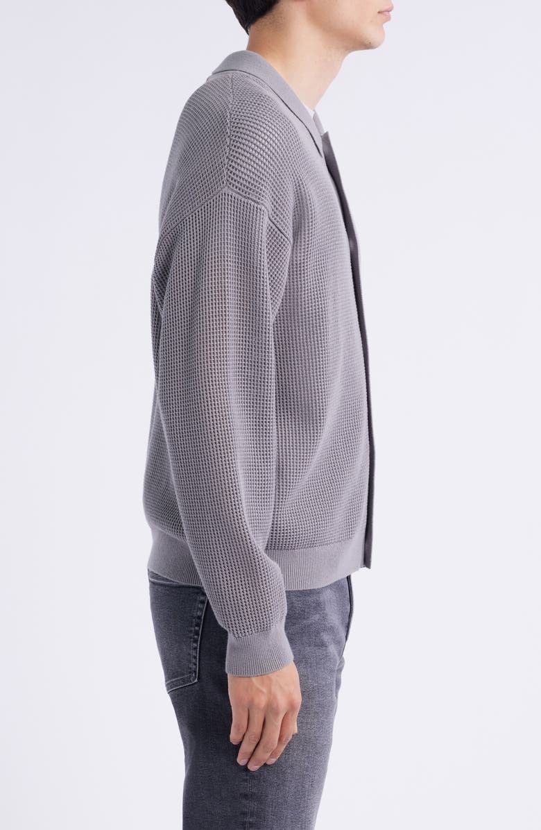 FRAME Open Stitch Cardigan, Alternate, color, Cloud Grey