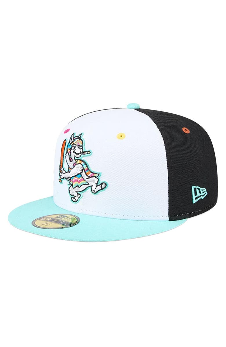 New Era Men's New Era White Hickory Crawdads Copa de la Diversión 59FIFTY Fitted Hat, Main, color, White