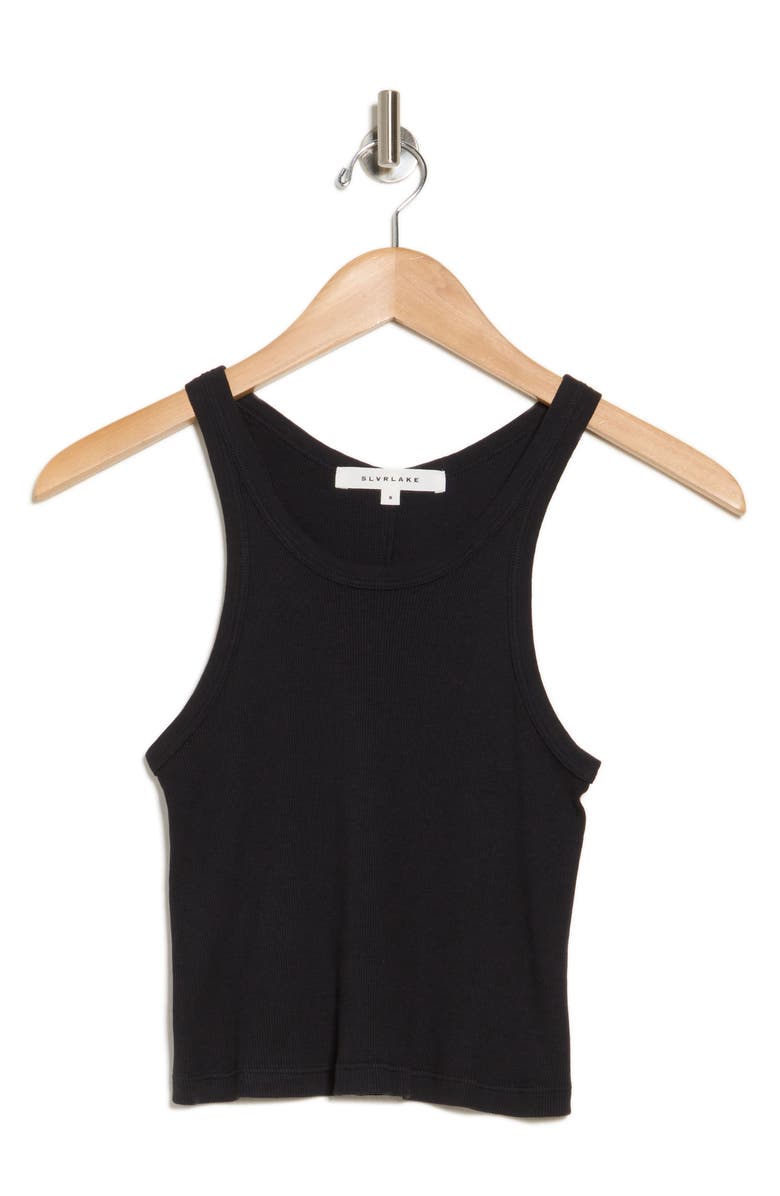 SLVRLAKE Cotton Ribbed Crop Tank, Alternate, color,