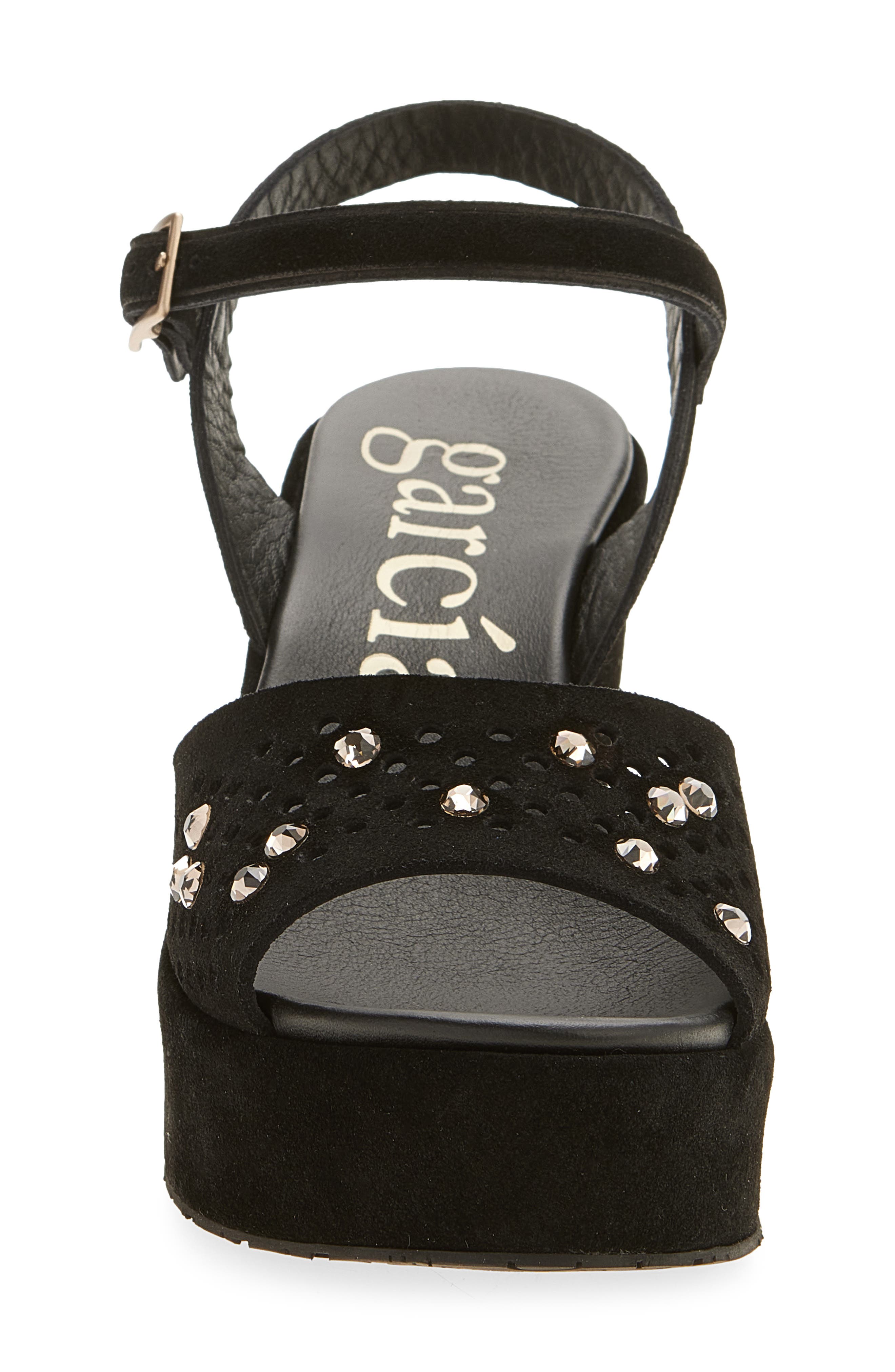 Pedro Garcia Dori Ankle Strap Platform Sandal, Alternate, color, Black Castoro