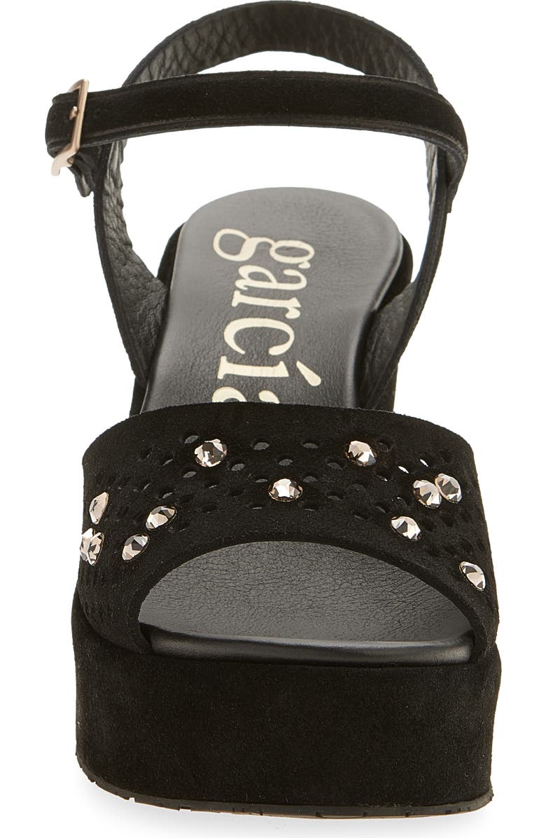Pedro Garcia Dori Ankle Strap Platform Sandal, Alternate, color, Black Castoro