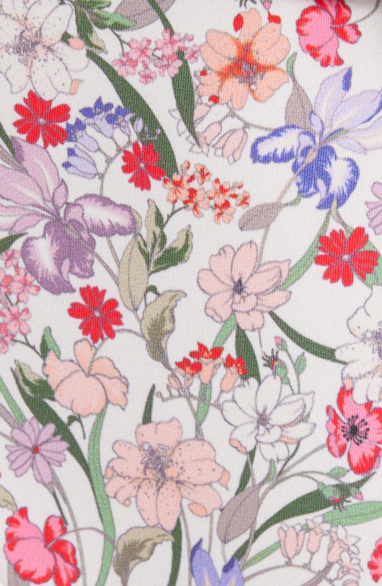 Hutch Underwire Belted One-Piece Swimsuit, Alternate, color, White Tropical