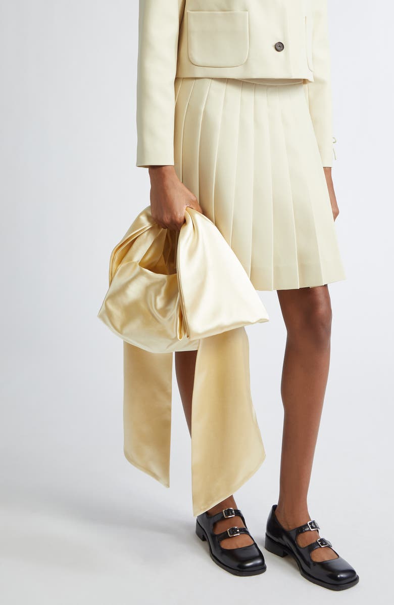 Sandy Liang Small Regalo Satin Handbag, Alternate, color,