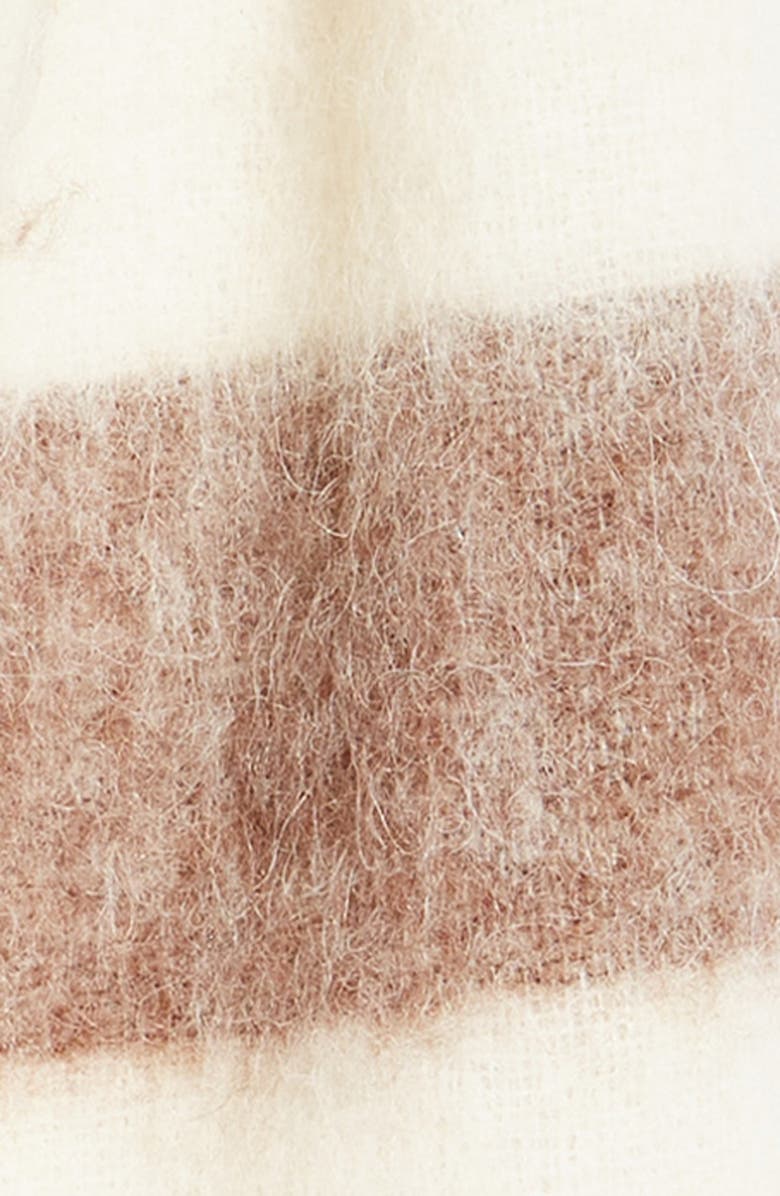 Acne Studios Vally Stripe Alpaca, Wool & Mohair Blend Scarf, Alternate, color,