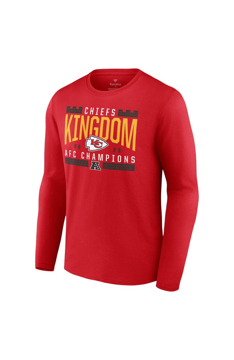 FANATICS Men's Fanatics Branded Red Kansas City Chiefs 2023 AFC Champions Hometown Not Done Long Sleeve T-Shirt, Alternate, color, 