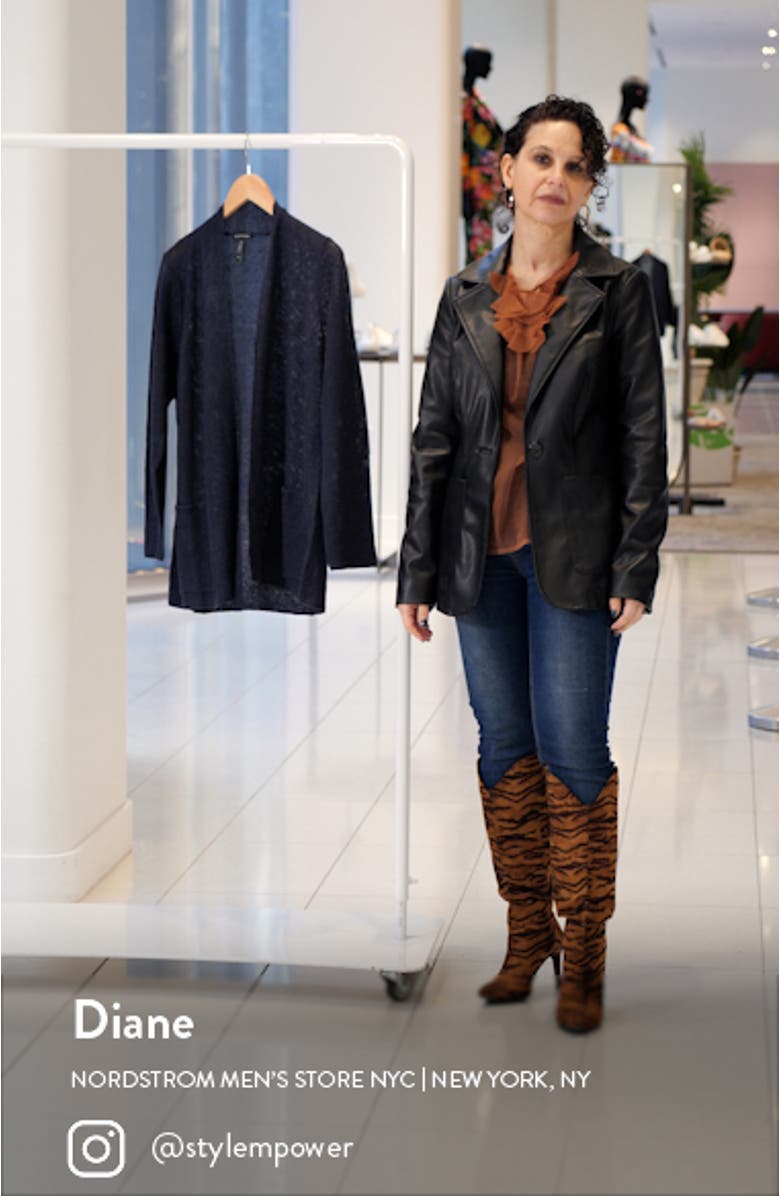 Open Front Organic Linen Cardigan, sales video thumbnail