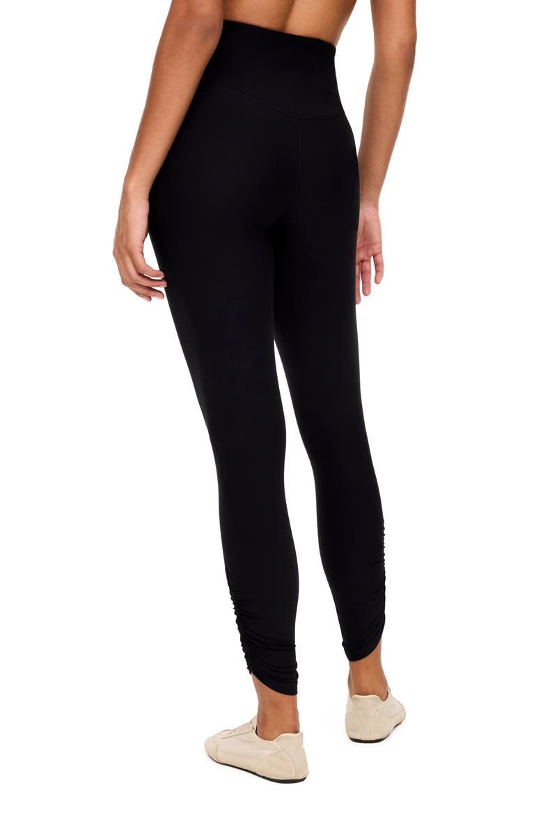 SPANXsmooth® Ruched Leggings, Alternate, color, VERY BLACK