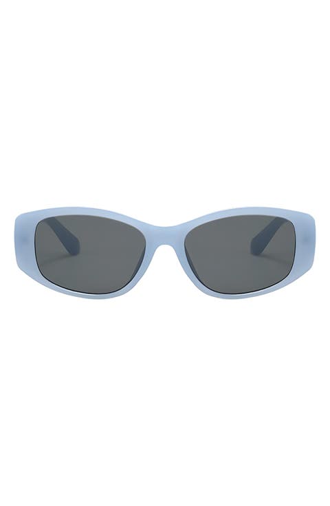 Tara 55mm Polarized Geometric Sunglasses
