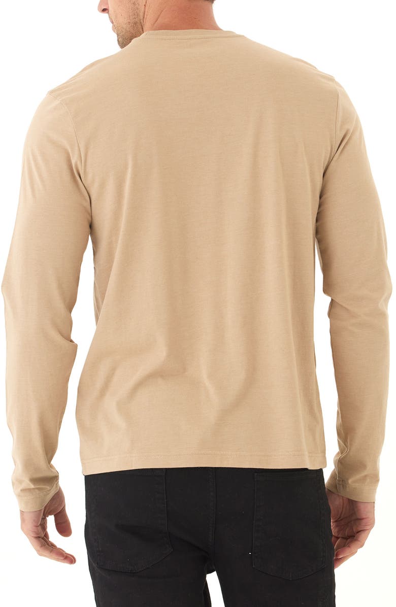 Threads 4 Thought Triple Tree Soft Wash Cotton Blend Graphic Long Sleeve T-Shirt, Alternate, color, Sandstone