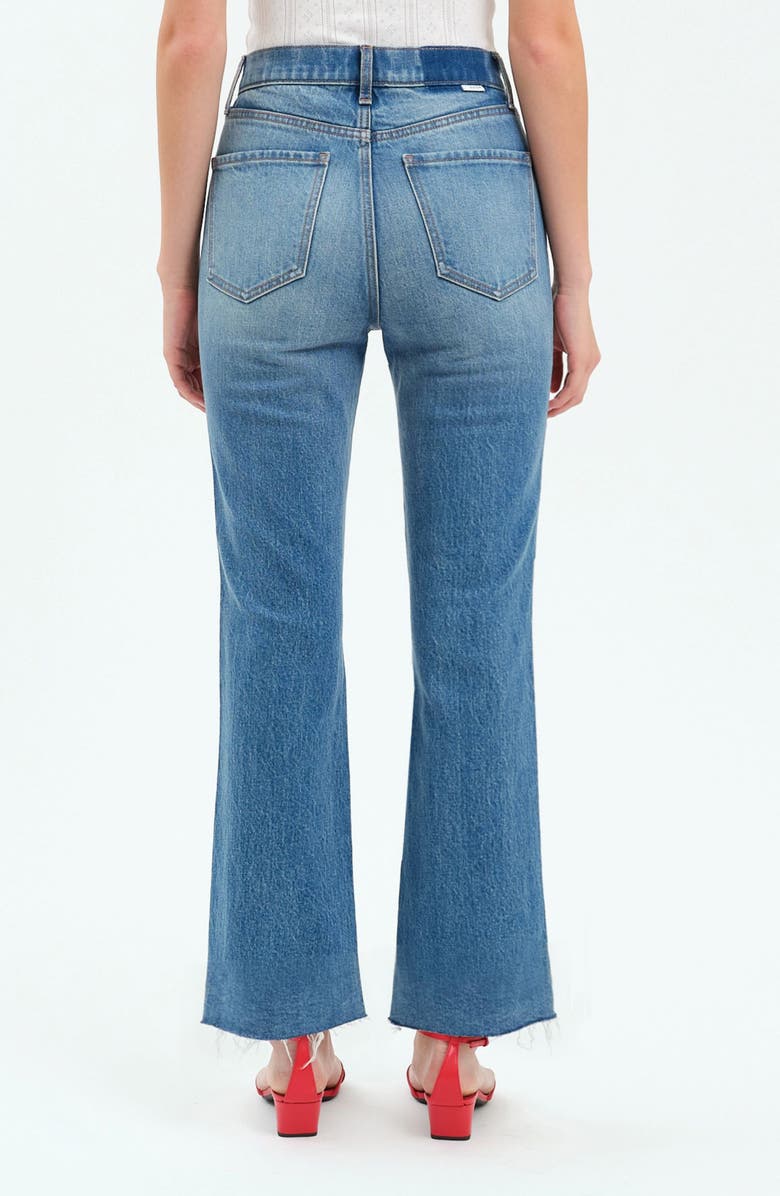DAZE Soho Raw Hem High Waist Ankle Flare Jeans, Alternate, color,