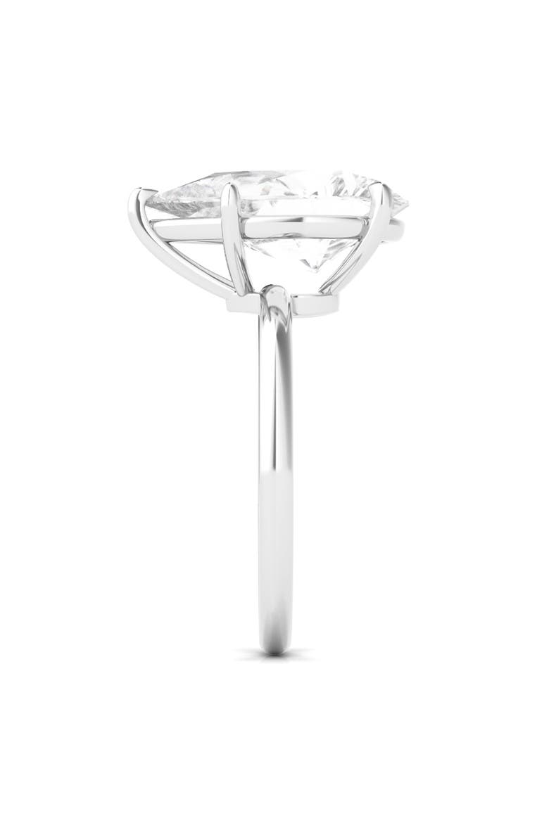 Pear Cut Lab Created Diamond Ring, Alternate, color, 18K WHITE GOLD