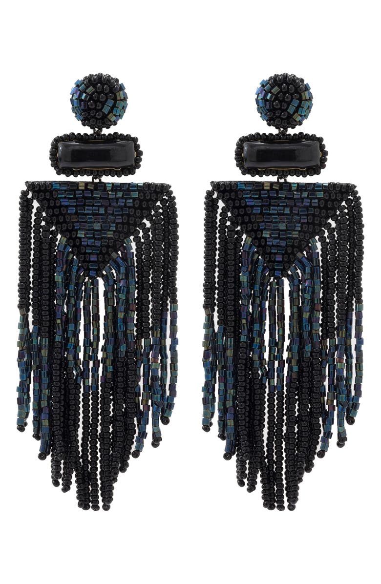 Deepa Gurnani Jody Beaded Tassel Earrings, Main, color, 
