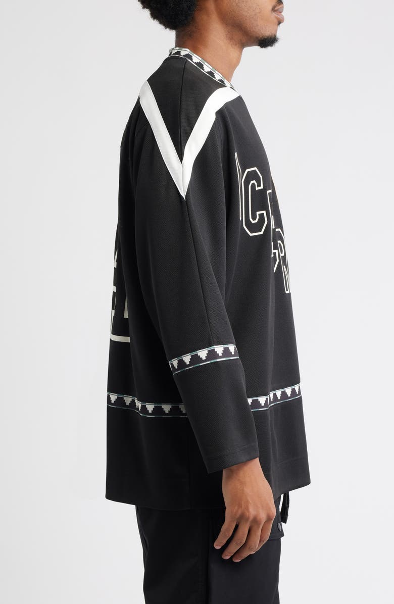 ICECREAM Party On Long Sleeve Mesh Jersey, Alternate, color, Black