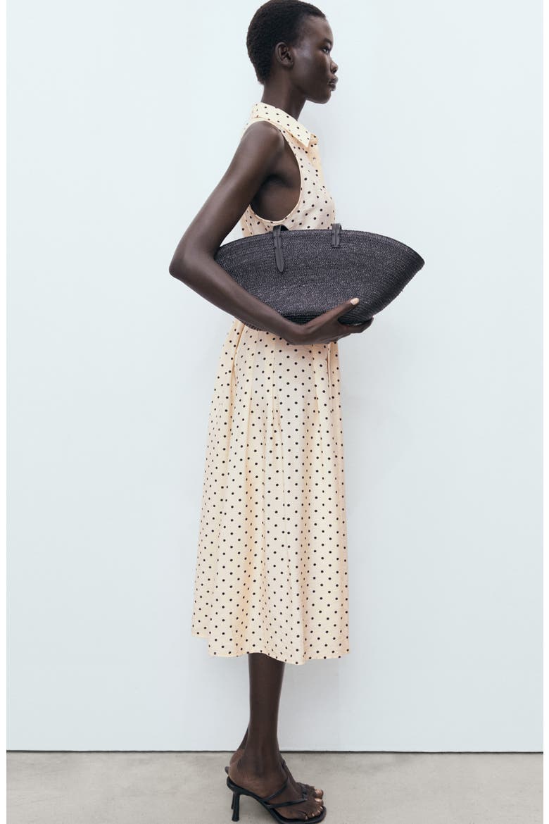 Polka Dot Shirtdress, Alternate, color, ECRU