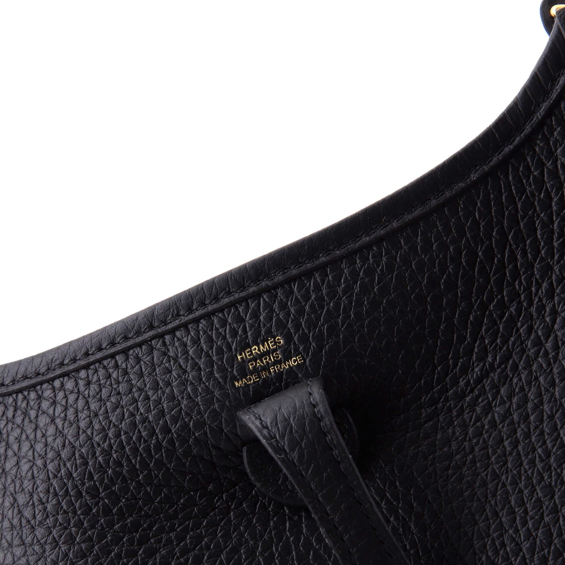 Pre-Owned Hermes Evelyne Bag Gen III Clemence TPM, Alternate, color, Noir