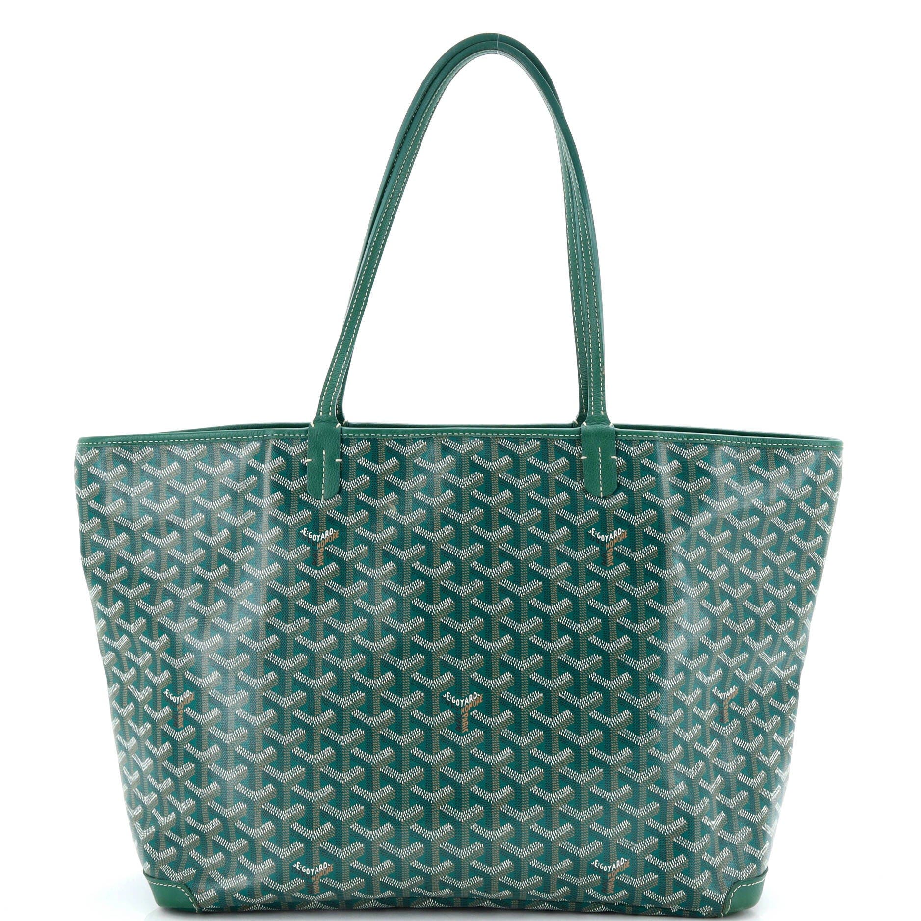 Pre-Owned Goyard Artois Tote Coated Canvas MM, Alternate, color, Green