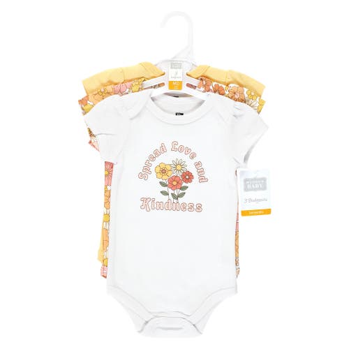 Hudson Baby Cotton Bodysuits 3-pack