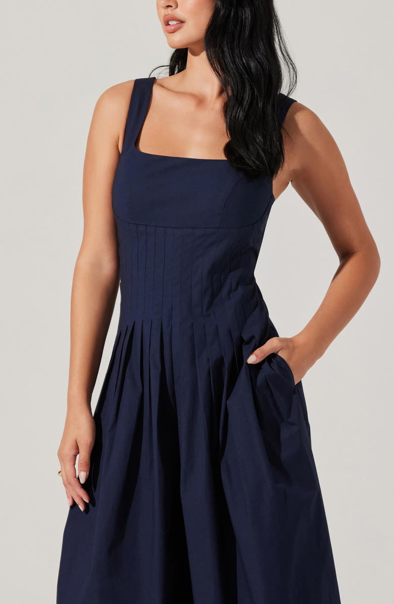 ASTR the Label Aeryn Wide Leg Jumpsuit, Alternate, color, Navy