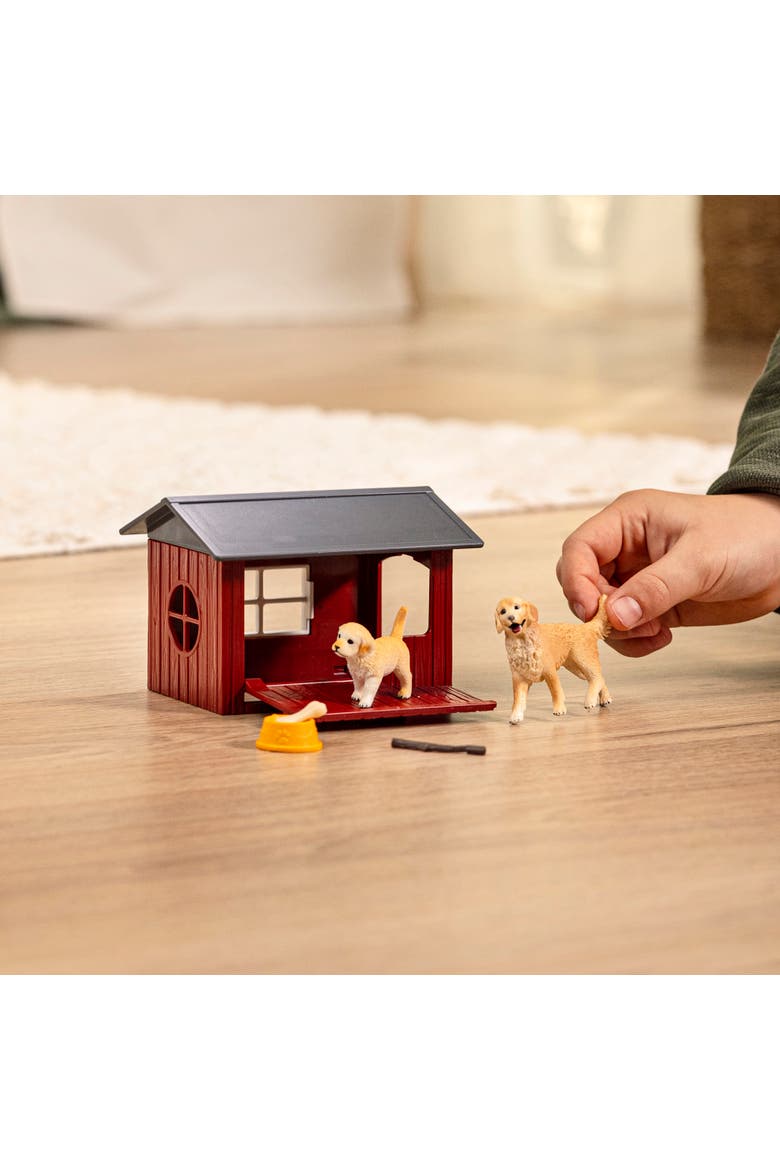 Farm World Dog Kennel 6 Piece Playset, Alternate, color, Multicolored