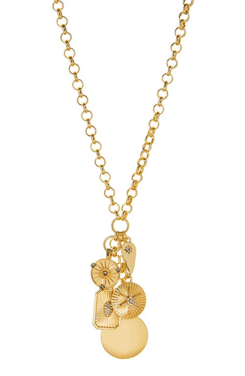 Marlyn Schiff Layla Charm Necklace In Gold