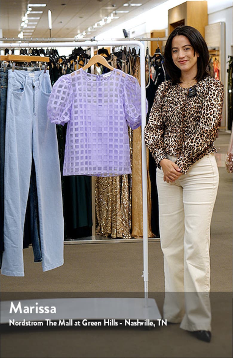 Windowpane Sheer Top, sales video thumbnail