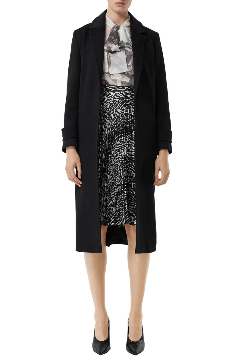 Burberry Sherringham Cashmere Wrap Coat, Alternate, color, 