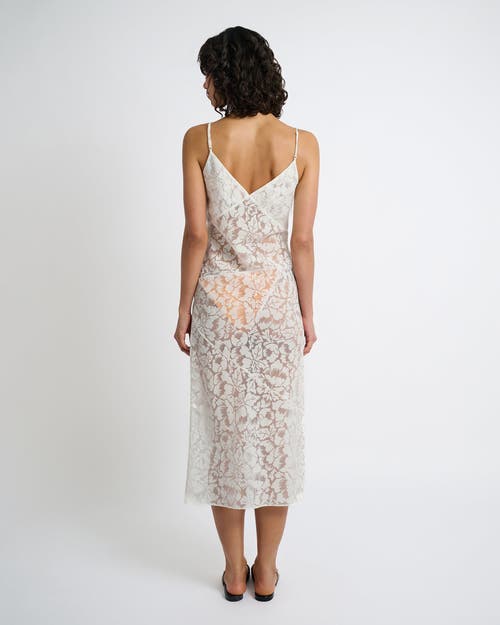 Onia Burnout Slip Dress In White