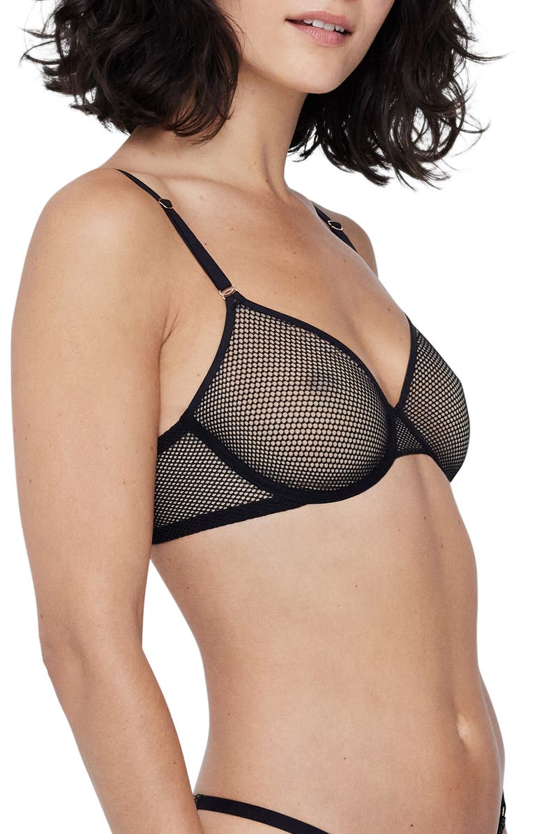 Skarlett Blue Mischief Underwire Sheer Bra, Alternate, color, 