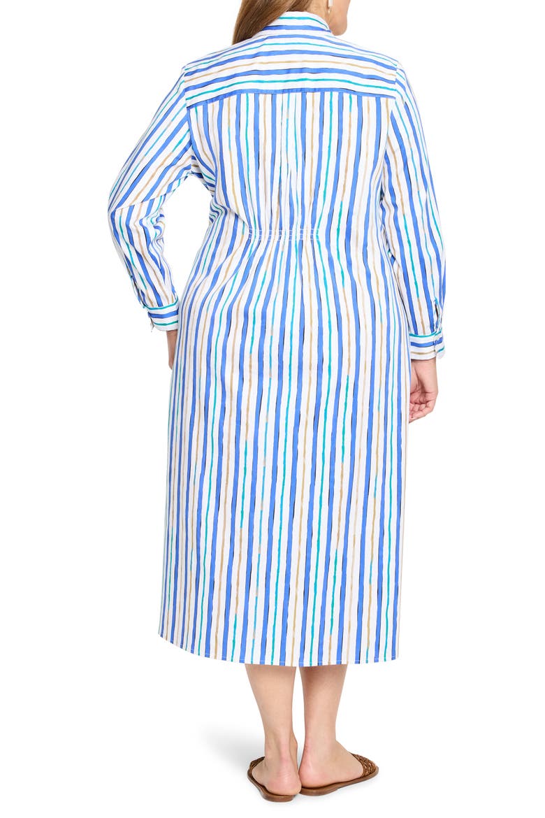Jamie Oasis Stripe Long Sleeve Shirtdress, Alternate, color, BLUE MULTI
